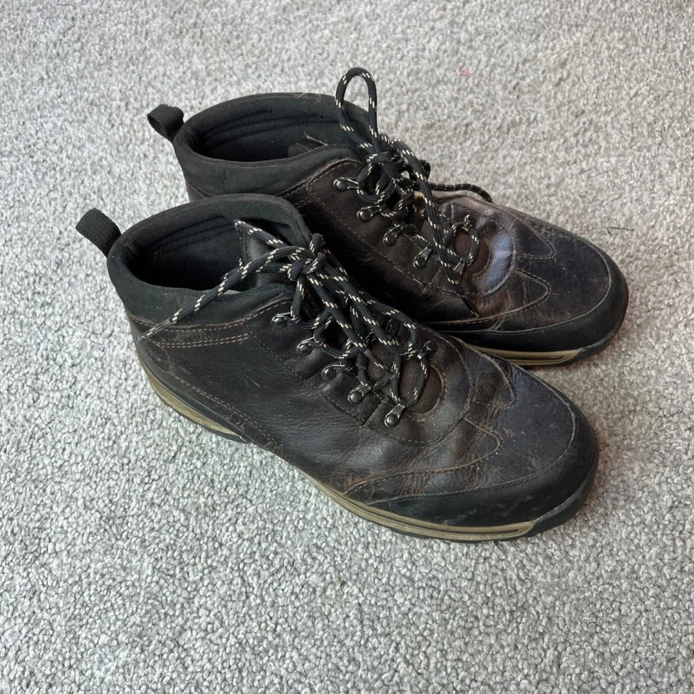 Timberland boots Men's size‎ 7 Dark Brown Leather Lace Up Ankle outdoor workwear